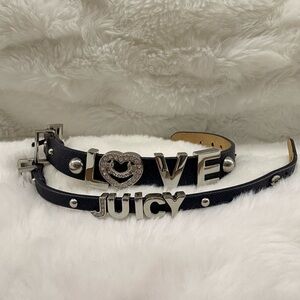 Vintage Juicy Couture blue & Silver bracelets